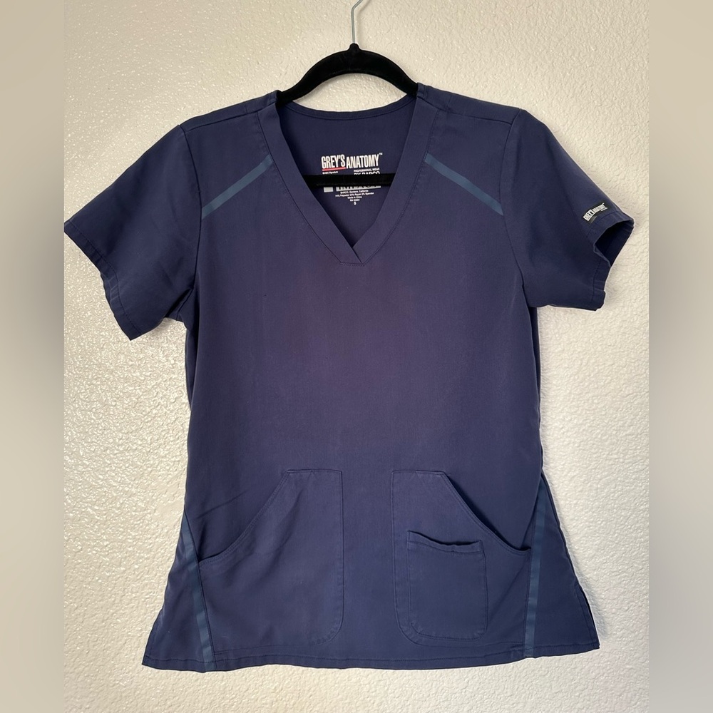 Grey's Anatomy Impact Scrub Top in Deep Blue